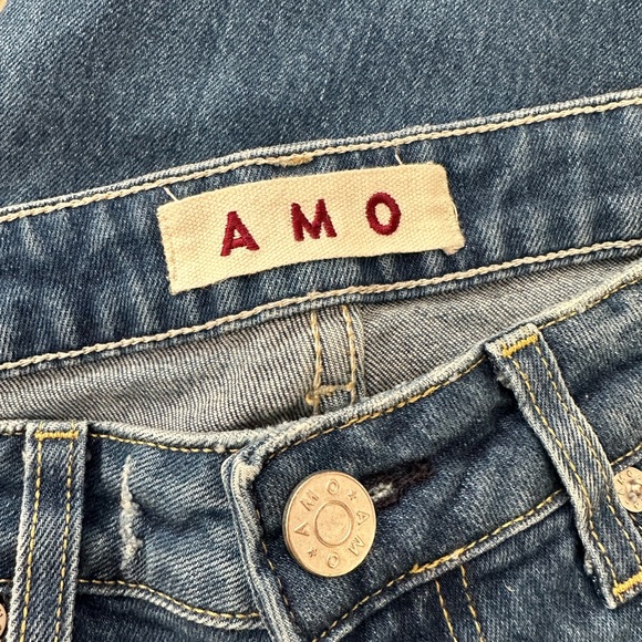 AMO Twist Skinny Denim Jeans in Montauk - Picture 6 of 7